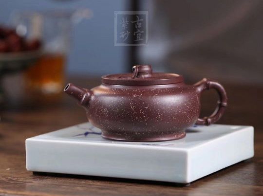 《金砂竹韻》宜興紫砂壺純手工底槽青，段泥泡茶壺