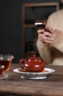 《沁泉壺》宜興紫砂壺工藝美術師手工大紅袍泡茶壺具