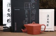 《一帆風(fēng)順》宜興方把全手工紫砂壺實力派陳浩清水泥