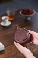 《金砂竹韻》宜興紫砂壺純手工底槽青，段泥泡茶壺