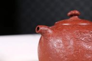 《魚化龍供春》宜興紫砂壺高級(jí)工藝美術(shù)師手工茶壺茶具大紅袍供春