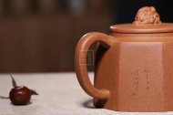 《八方來財》宜興紫砂壺工藝美術師手工金降坡泥泡茶壺茶具八方