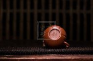 《茄瓜（?。芬伺d紫砂壺助理工藝美術(shù)師手工刻繪茶壺家用茶具大紅袍筋紋壺