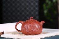 《魚化龍供春》宜興紫砂壺高級(jí)工藝美術(shù)師手工茶壺茶具大紅袍供春