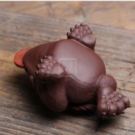 《招財(cái)金蟾》宜興紫砂壺手工紫泥紫砂壺茶具
