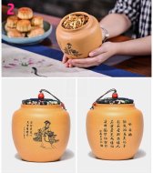 《四大美女茶葉罐》宜興紫砂壺手工紫泥，段泥，紅清水泥，天青泥茶壺具