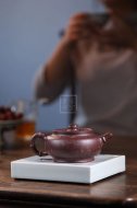 《金砂竹韻》宜興紫砂壺純手工底槽青，段泥泡茶壺