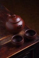 《圓韻》宜興紫砂壺王鎮學原礦紫朱泥全手工